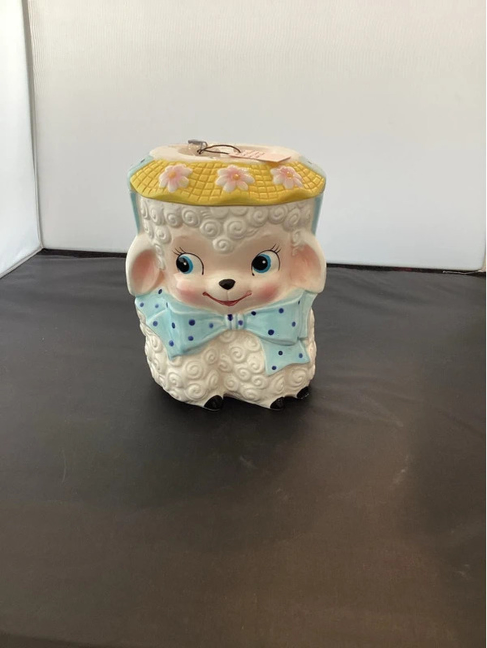 Vtg Lamb cookie jar